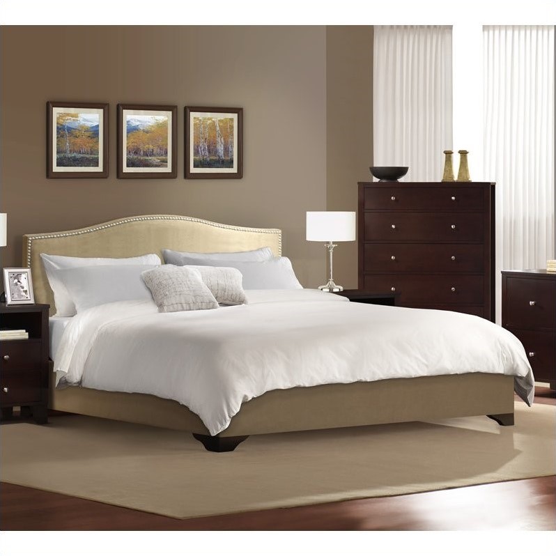 Lifestyle Solutions Magnolia Platform Bed in Cream