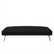 Serta Carson Tufted Sleeper Sofa in Black Fabric Upholstery