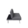 Serta Carson Tufted Sleeper Sofa in Charcoal Gray Fabric Upholstery