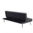 Serta Carson Tufted Sleeper Sofa in Charcoal Gray Fabric Upholstery