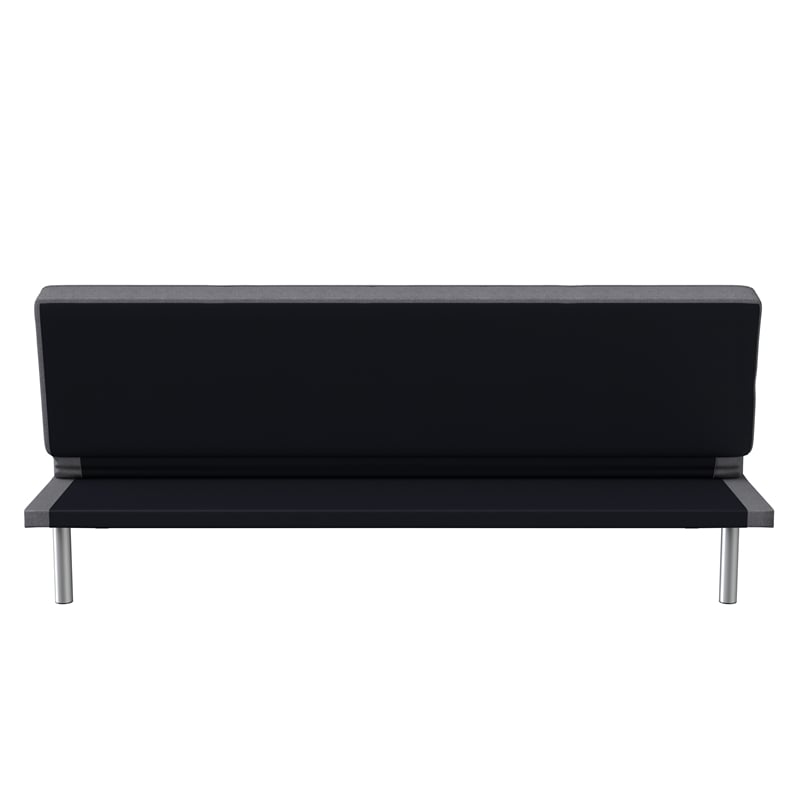 Serta Carson Tufted Sleeper Sofa in Charcoal Gray Fabric Upholstery