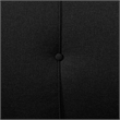 Serta Laurel Tufted Convertible Sleeper in Black Fabric Upholstery