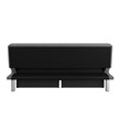 Serta Wilton Dream Convertible Sofa Sleeper in Charcoal Fabric Upholstery