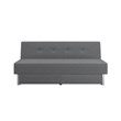 Serta Wilton Dream Convertible Sofa Sleeper in Charcoal Fabric Upholstery
