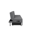 Serta Wilton Dream Convertible Sofa Sleeper in Charcoal Fabric Upholstery