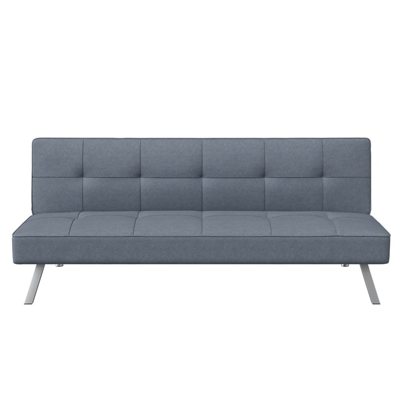 Serta Carson Convertible Sofa in Light Gray Fabric Upholstery