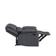 Relax A Lounger Dorian Standard Recliner in Gray Fabric Upholstery