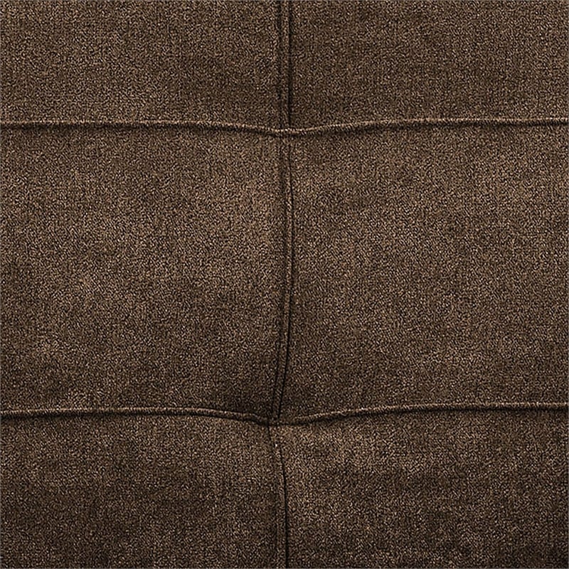 Serta Hanson Convertible Sleeper Sofa in Brown Fabric Upholstery
