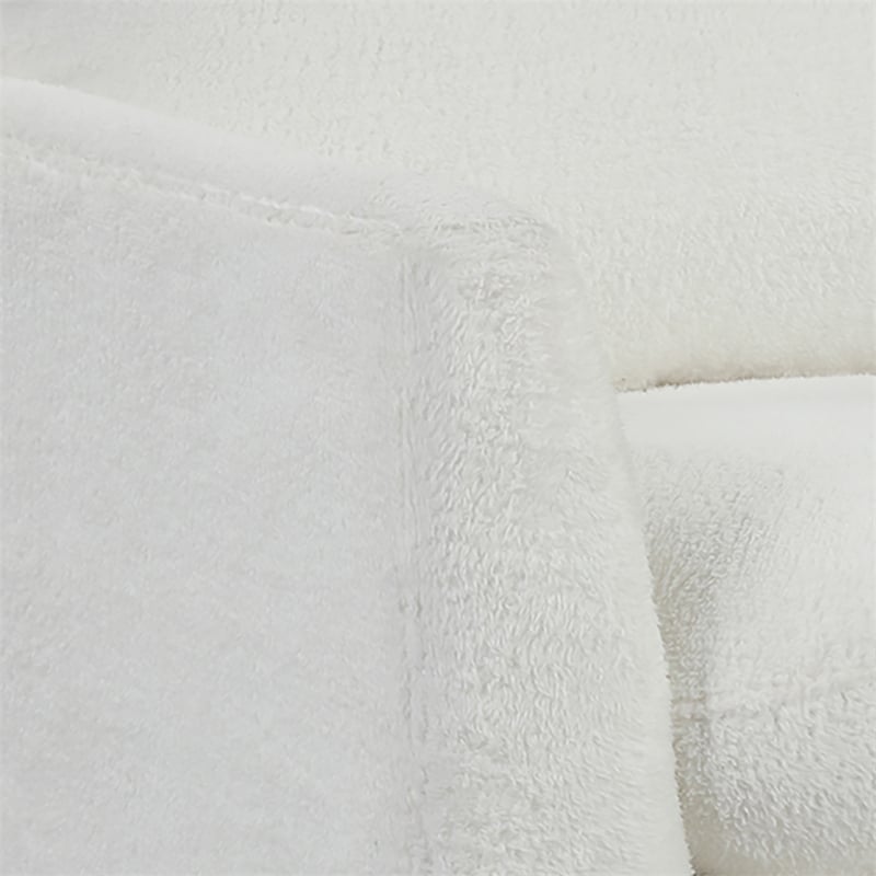 Lifestyle Solutions Victor Accent Chair in Cream Fabric and Brown Legs