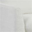Lifestyle Solutions Victor Accent Chair in Cream Fabric and Brown Legs