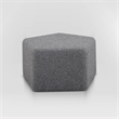 Lifestyle Solutions Gardner Ottoman in Gray Fabric Upholstery