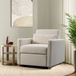 Serta Chandler Convertible Chair in Ivory Fabric Upholstery