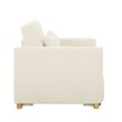 Serta Chandler Convertible Chair in Ivory Fabric Upholstery