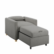Serta Chandler Convertible Chair in Gray Fabric Upholstery