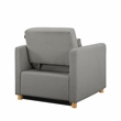 Serta Chandler Convertible Chair in Gray Fabric Upholstery