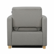 Serta Chandler Convertible Chair in Gray Fabric Upholstery