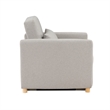 Serta Chandler Convertible Chair in Light Gray Fabric Upholstery