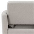 Serta Chandler Convertible Chair in Light Gray Fabric Upholstery