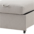 Serta Chandler Convertible Chair in Light Gray Fabric Upholstery