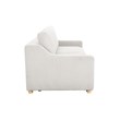 Serta Grayson Convertible Sofa in Cream Fabric Upholstery