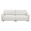 Serta Grayson Convertible Sofa in Cream Fabric Upholstery