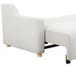Serta Grayson Convertible Sofa in Cream Fabric Upholstery