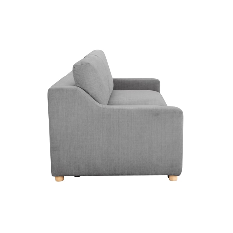 Serta Grayson Convertible Sofa in Gray Fabric Upholstery