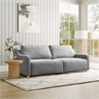 Serta Grayson Convertible Sofa in Gray Fabric Upholstery