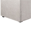 Serta Hathaway Convertible Sofa in Linen Beige Fabric Upholstery
