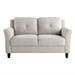 Beige/Fabric Loveseat