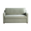 Serta Donovan Convertible Loveseat in Sage Green Fabric Upholstery