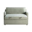 Serta Donovan Convertible Loveseat in Sage Green Fabric Upholstery