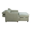 Serta Donovan Convertible Loveseat in Sage Green Fabric Upholstery