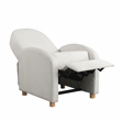 LifeStyle Solutions Relax Lounger Lacey Pushback Recliner Cream Polyester Fabric
