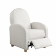 LifeStyle Solutions Relax Lounger Lacey Pushback Recliner Cream Polyester Fabric