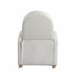 LifeStyle Solutions Relax Lounger Lacey Pushback Recliner Cream Polyester Fabric