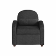 Serta Tracy Convertible Chair in Black Chenille Fabric Upholstery
