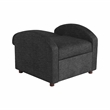 Serta Tracy Convertible Chair in Black Chenille Fabric Upholstery