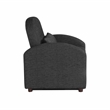 Serta Tracy Convertible Chair in Black Chenille Fabric Upholstery