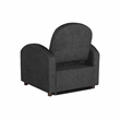 Serta Tracy Convertible Chair in Black Chenille Fabric Upholstery