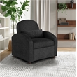 Serta Tracy Convertible Chair in Black Chenille Fabric Upholstery