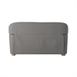 Studio Living Greenville Loveseat in Gray Boucle Fabric Upholstery