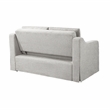 Serta Hathaway Convertible Loveseat in Beige Woven Fabric Upholstery