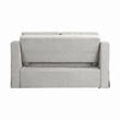 Serta Hathaway Convertible Loveseat in Beige Woven Fabric Upholstery