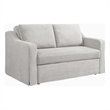 Serta Hathaway Convertible Loveseat in Beige Woven Fabric Upholstery