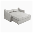 Serta Hathaway Convertible Loveseat in Beige Woven Fabric Upholstery