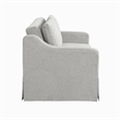 Serta Hathaway Convertible Loveseat in Beige Woven Fabric Upholstery