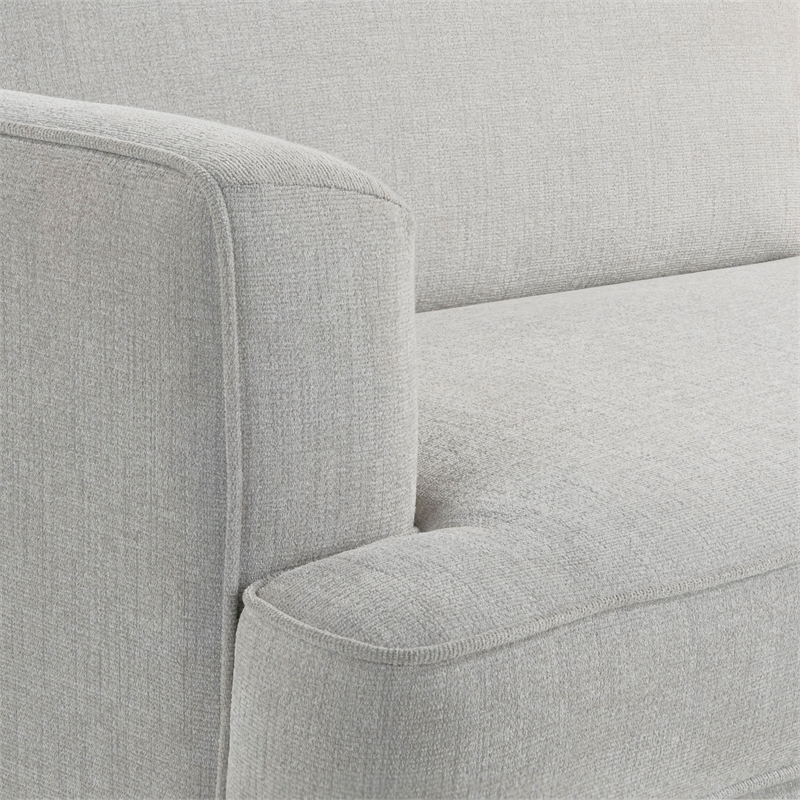 Serta Paulsen Convertible Sofa in Light Gray Chenille Fabric