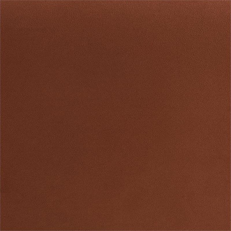Studio Living Kensington Accent Chair in Rust Velvet Fabric Upholstery