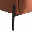 Studio Living Kensington Accent Chair in Rust Velvet Fabric Upholstery